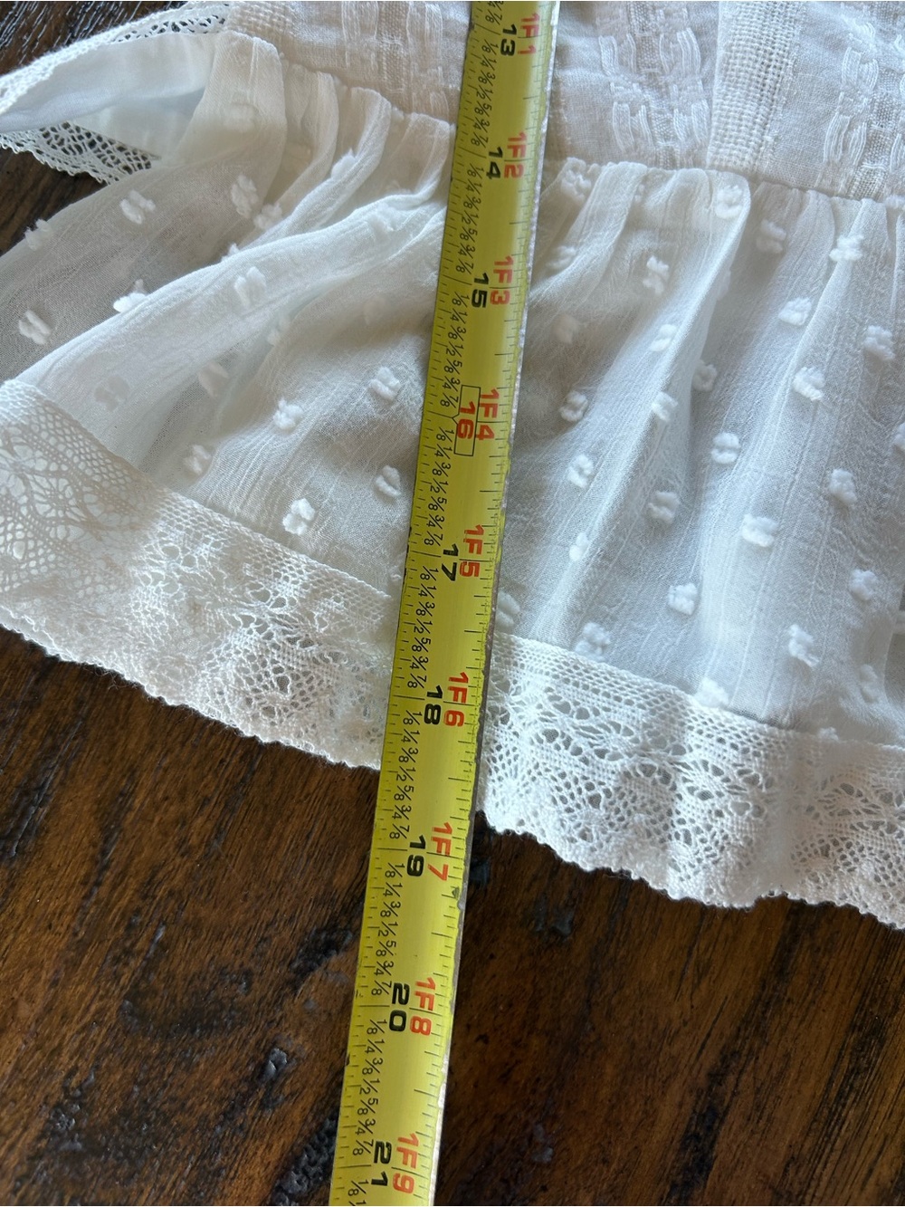 Miss Circle NWT White Cottagecore Prairie Milkmaid Cotton Poplin Skirt & Tank XS - Picture 10 of 11
